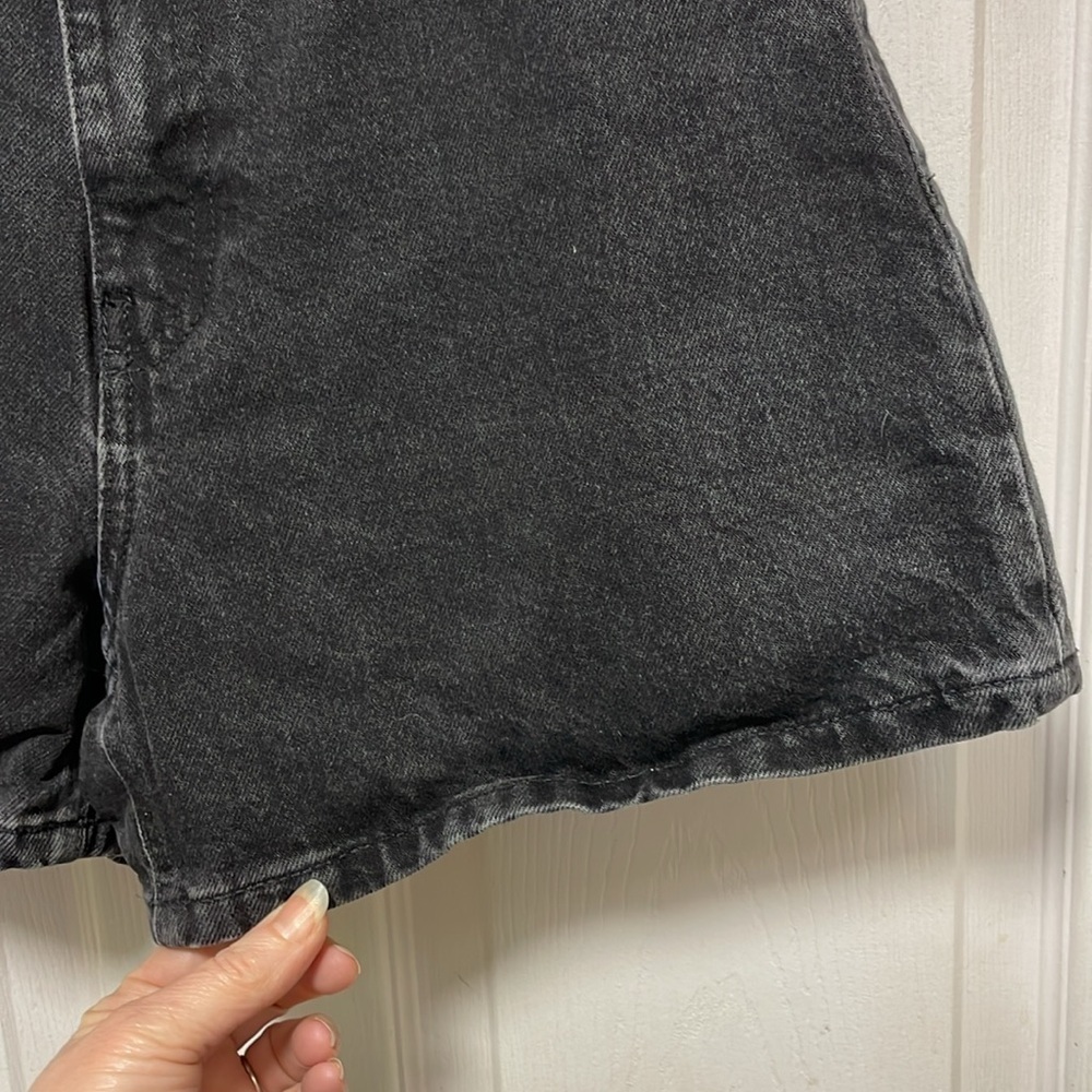 MNG | Mango | Talla |Black | Denim | Cotton | High-Waisted | Jean Short | Size 6 - Picture 4 of 13